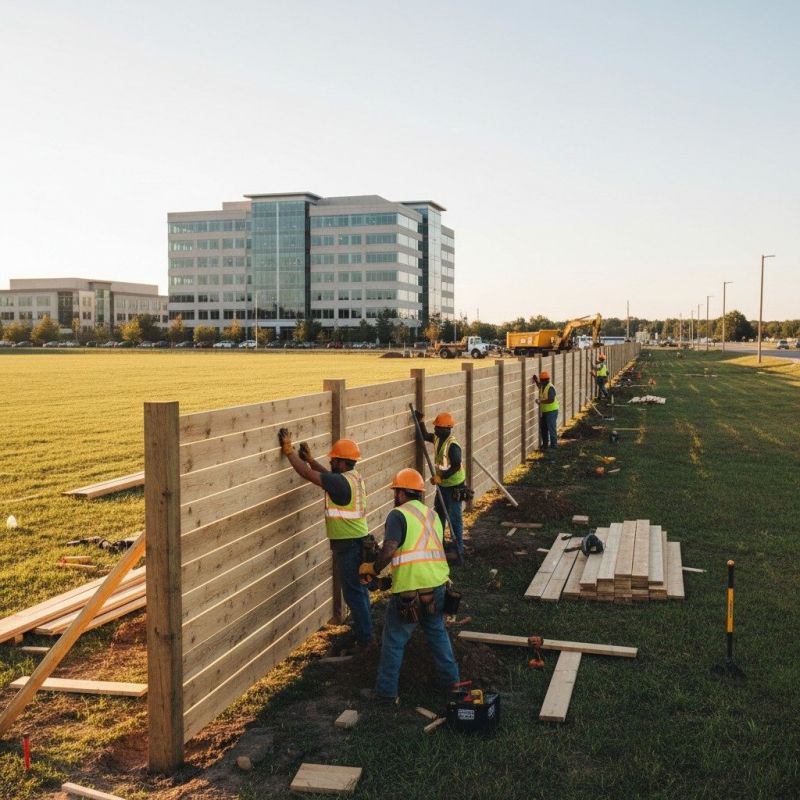 Commercial Fence Construction detail