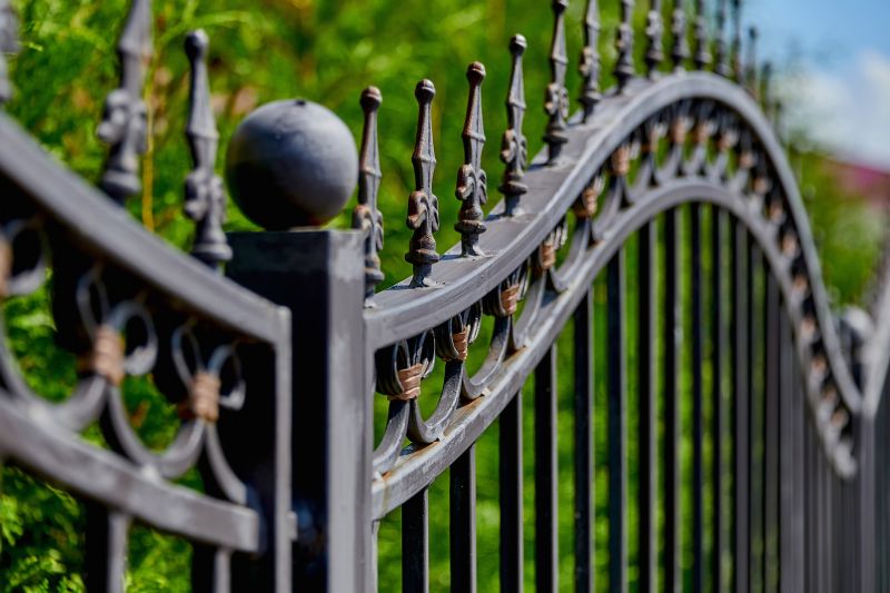 Gothic Iron Fence Installation