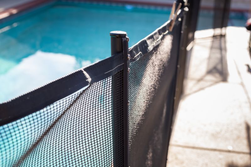 Pool Area with Mesh Fence